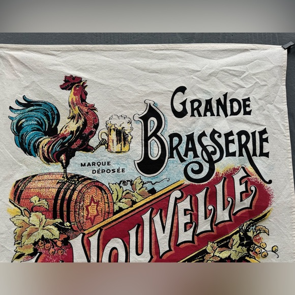 Large French “La Nouvelle Gallia” Cotton Tea Towel - Picture 5 of 7
